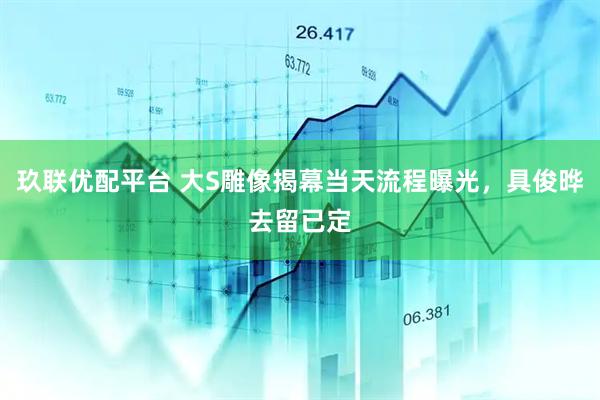 玖联优配平台 大S雕像揭幕当天流程曝光，具俊晔去留已定
